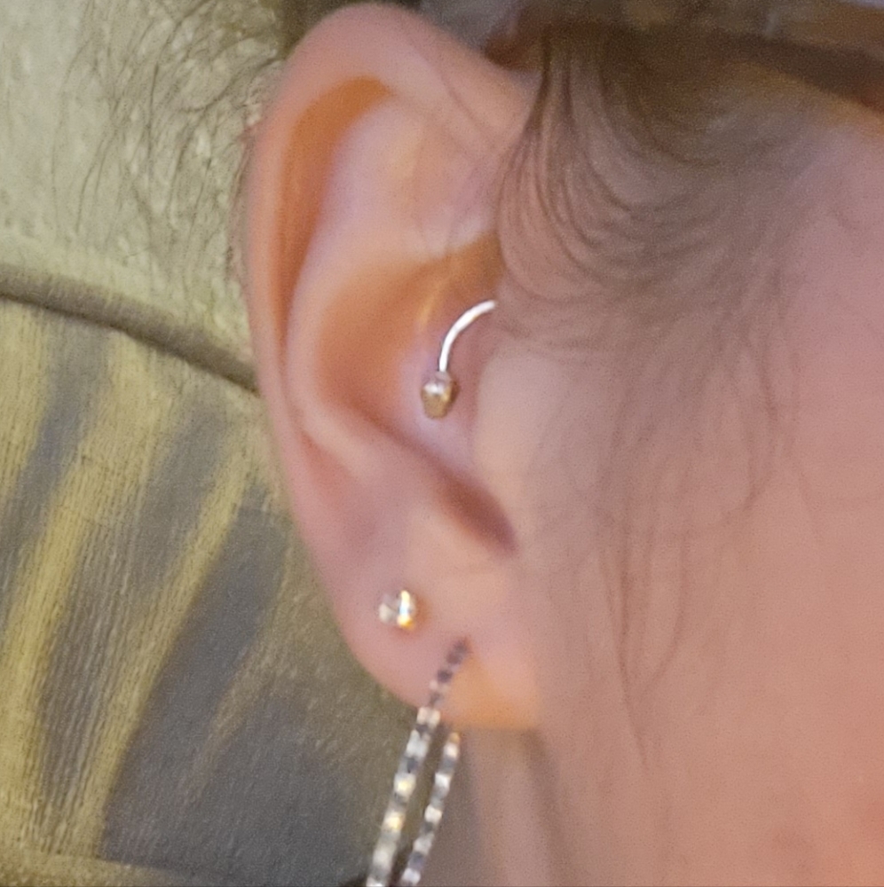 .33ct genuine diamond studs in 14k rose gold